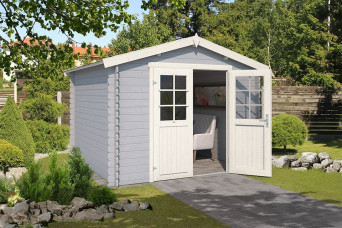  Outdoor Life Products | Tuinhuis Norah 275 x 230 | Gecoat | Platinum Grey-Wit 210283-31